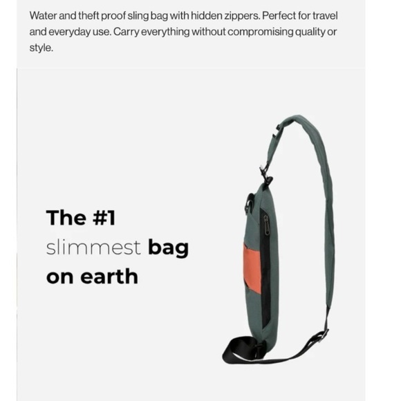 Peaksta Anti Theft Sling Crossbody New NWOT - Picture 9 of 16